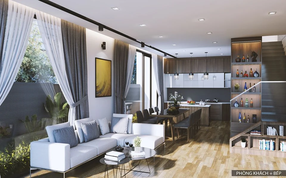 Living Room And Dining Room Modern Sketchup Model Free Download ID 218000021 (Chi Cong Lee)