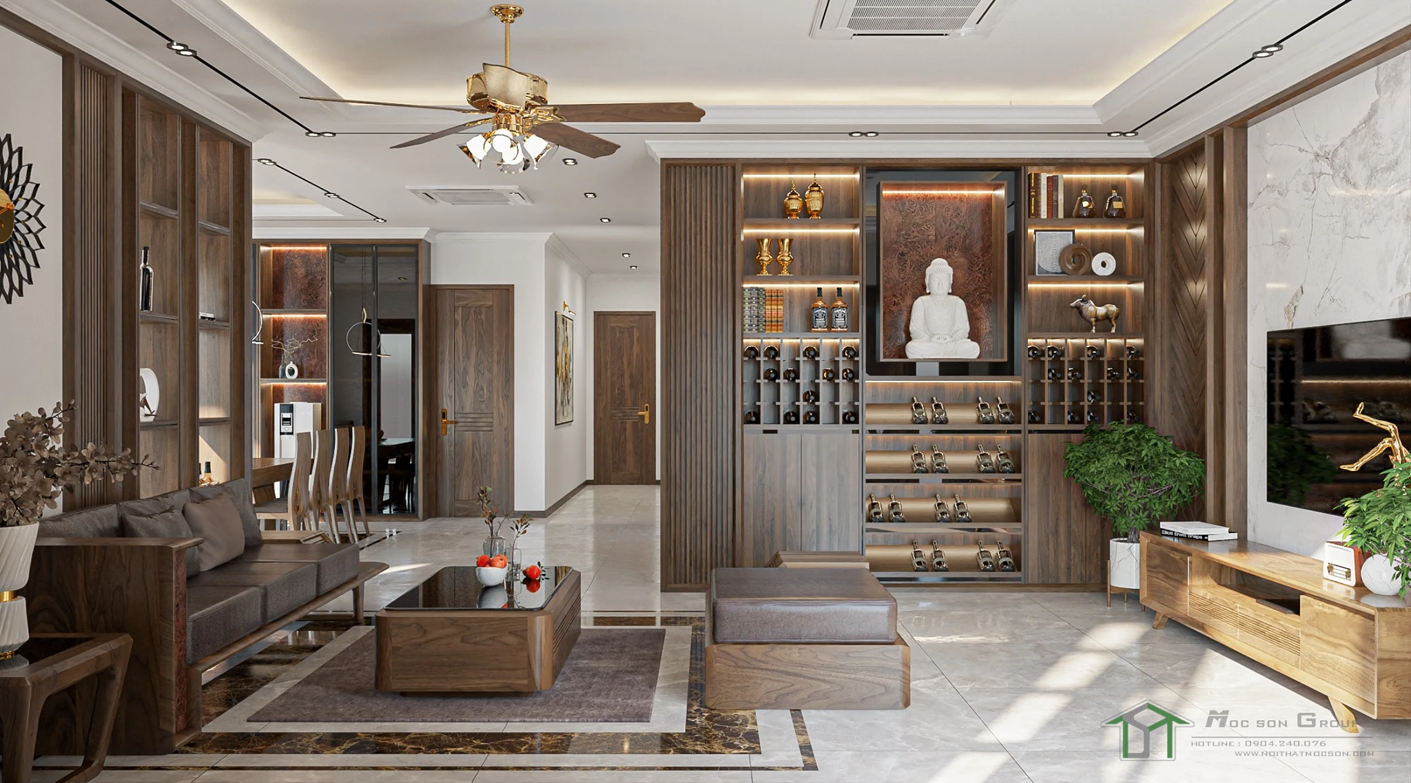 Living Room And Dining Room Modern Sketchup Model Free Download ID 218000111 (Danh Nam)