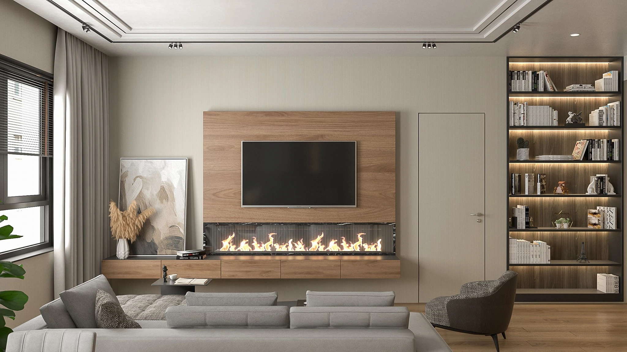 Living Room And Dining Room Modern Sketchup Scene Free Download ID 218000099 (Cao Van Le)