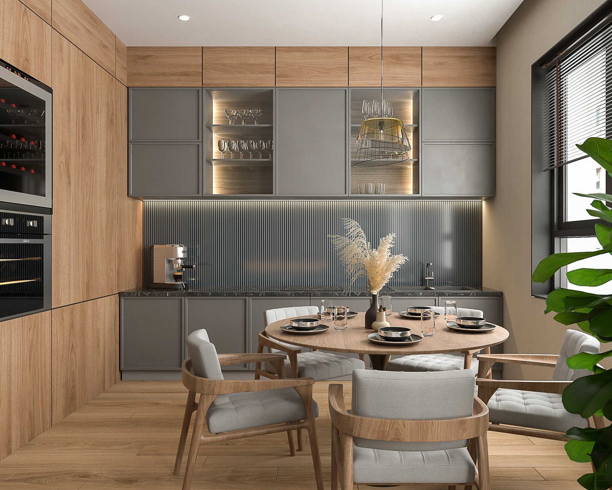 Living Room And Dining Room Modern Sketchup Scene Free Download ID 218000099 (Cao Van Le)