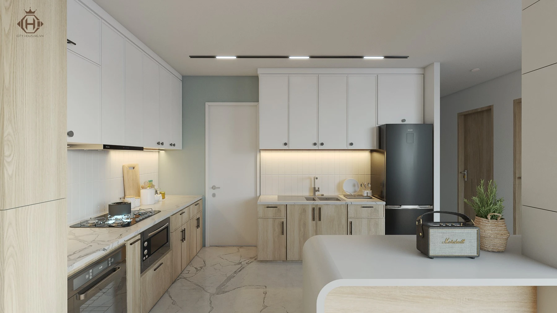 Living Room And Dining Room Modern Vray Sketchup Model Download Free ID 218000087 (Quoc Anh)