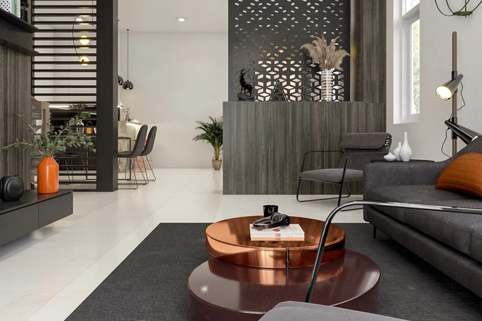 SketchUp Free Living Room And Dining Room Modern Vray Sketchup Scene Free Download ID 218000009 (Quoc Vi Phan Phan)