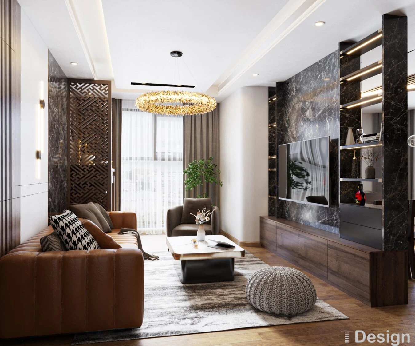 Living Room And Dining Room Sketchup Model Download Modern Free ID 218000107 (Trong Thanh)