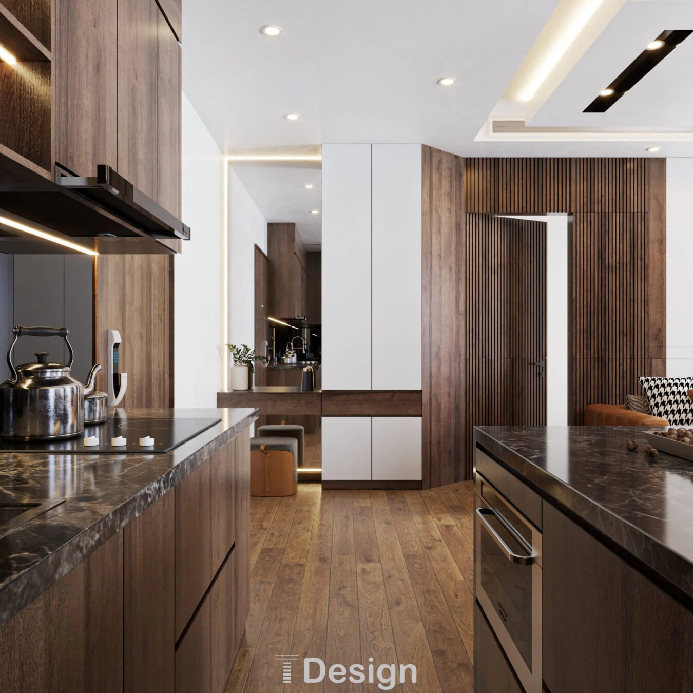 Living Room And Dining Room Sketchup Model Download Modern Free ID 218000107 (Trong Thanh)