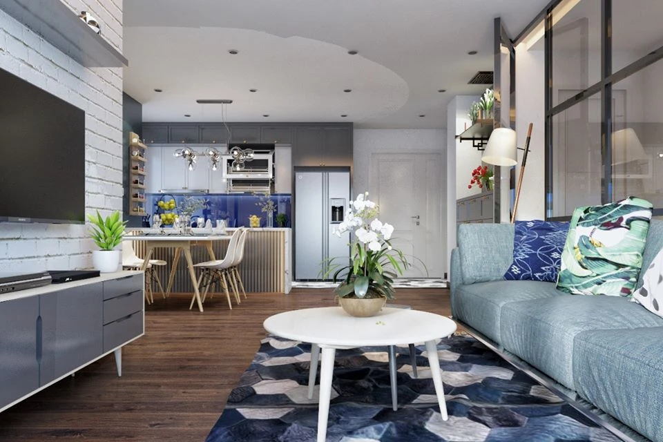 SketchUp Free Living Room And Dining Room Sketchup Model Download Vray Modern Free ID 218000017 (Duy Kien)