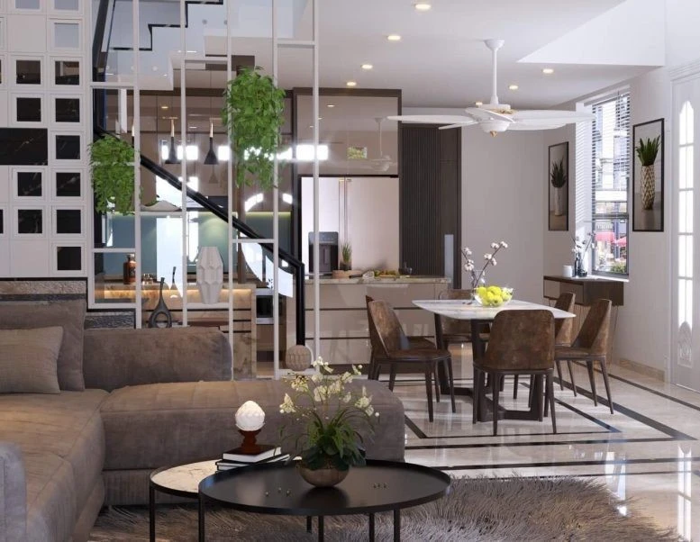 SketchUp Free Living Room And Dining Room Sketchup Model Free Download Modern ID 218000011 (Trong Thanh)