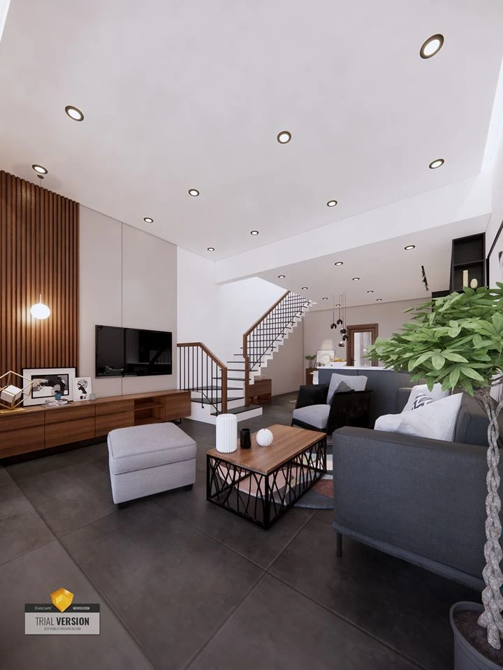 Living Room And Dining Room Sketchup Model Free Download Modern ID 218000041 (Gi Trap)