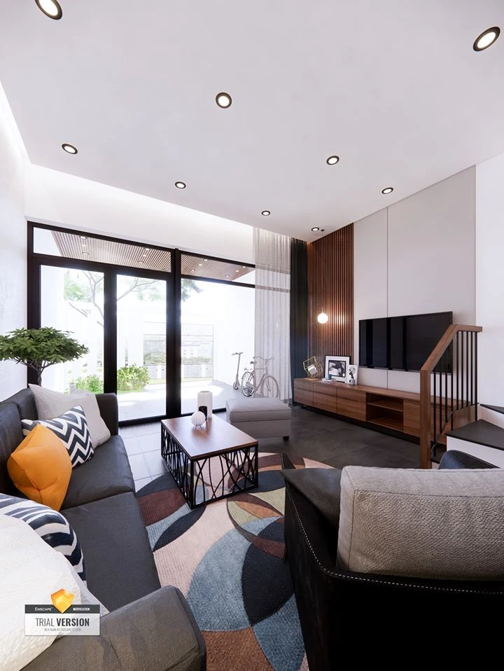 Living Room And Dining Room Sketchup Model Free Download Modern ID 218000041 (Gi Trap)