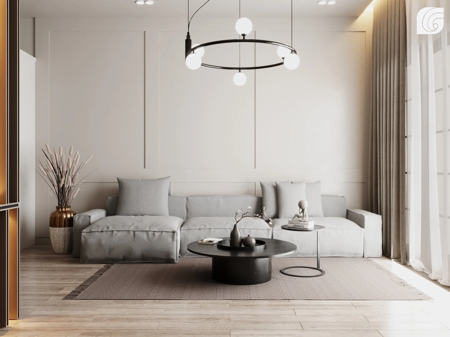 Living Room And Dining Room Sketchup Model Free Download Vray Modern ID 218000071 (Thuy Lee)