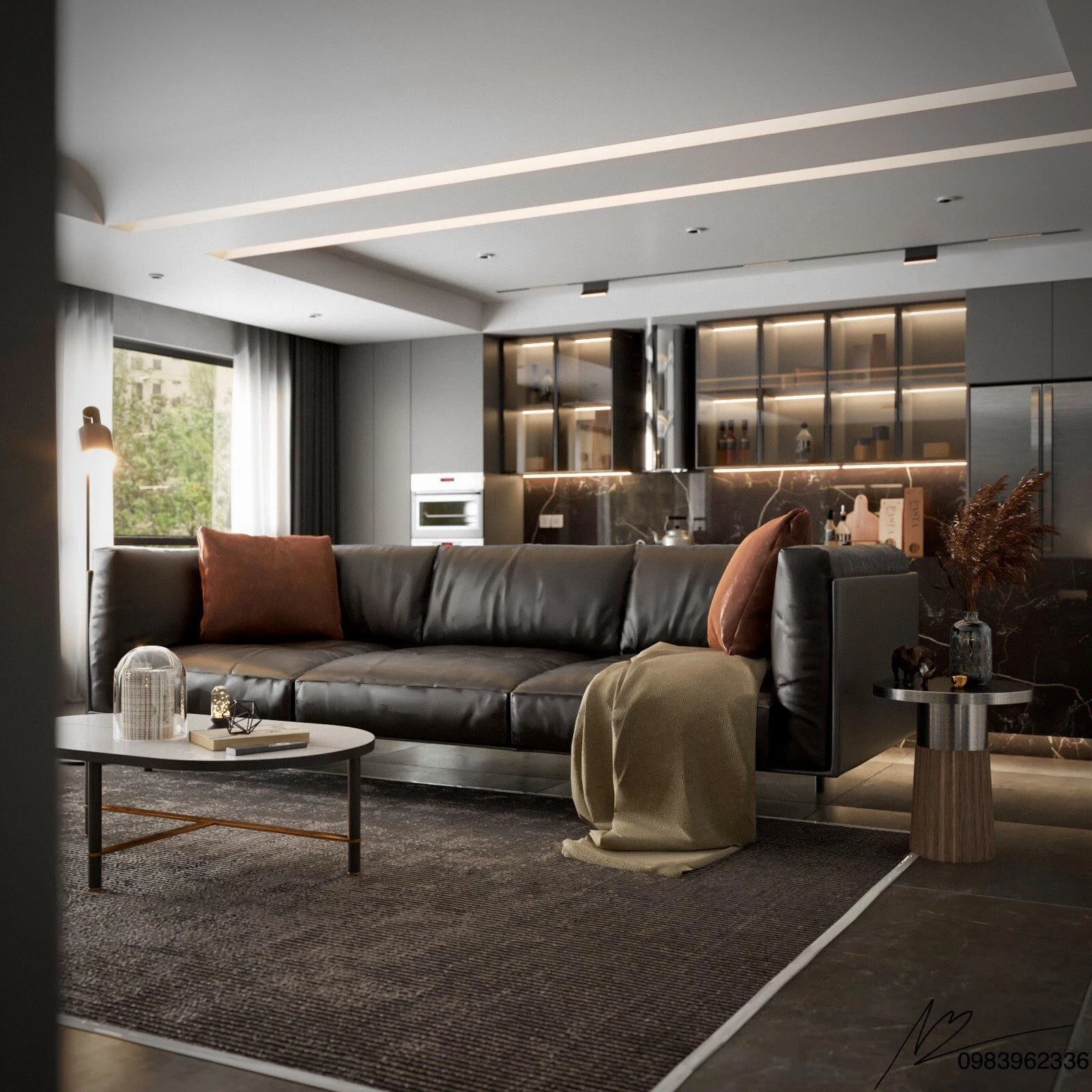 Living Room And Dining Room Sketchup Model Free Download Vray Modern ID 218000101 (Nguyen Van Nam)