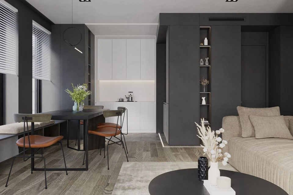 Living Room And Dining Room Sketchup Scene Free Download Modern ID 218000029 (Trong Thanh)