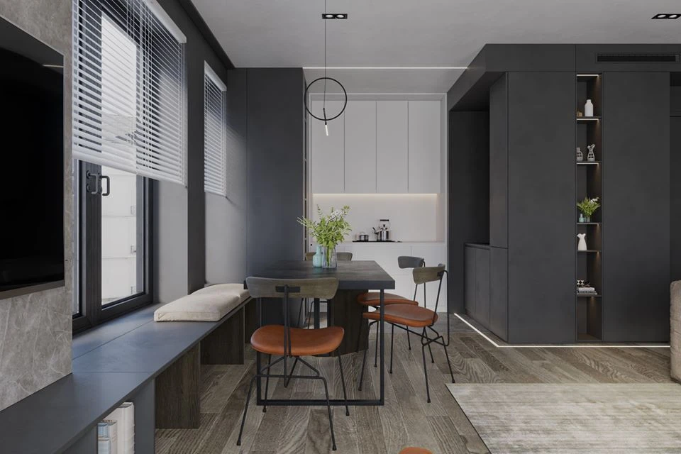 Living Room And Dining Room Sketchup Scene Free Download Modern ID 218000029 (Trong Thanh)