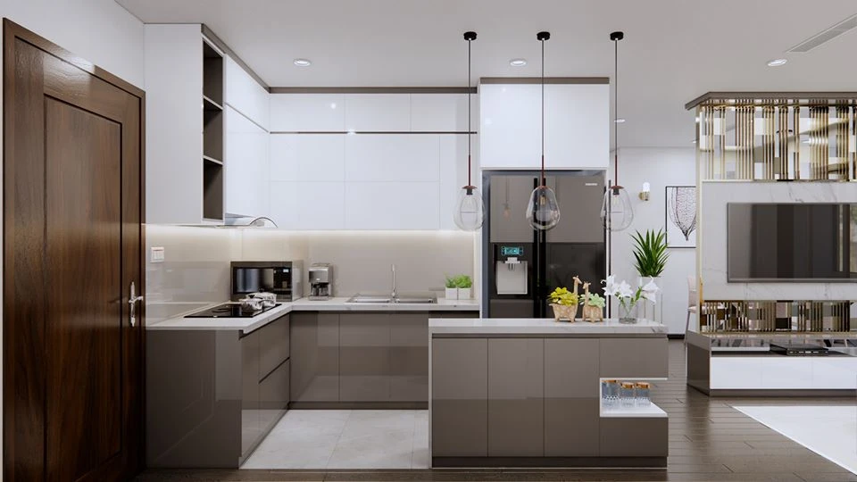 Living Room - Dining Room 3D Model Free Download SketchUp Enscape Modern ID 218000115 (Dinh Tu Vu)