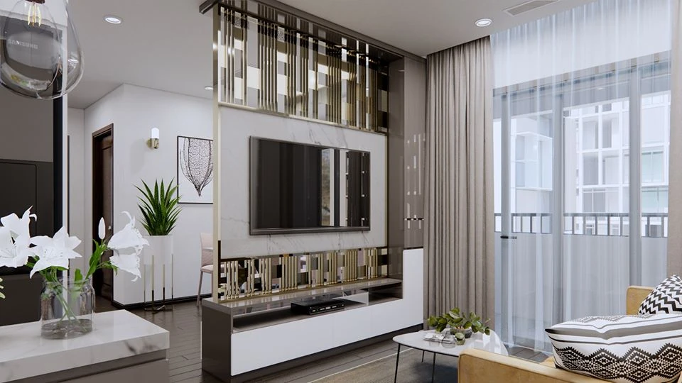 Living Room - Dining Room 3D Model Free Download SketchUp Enscape Modern ID 218000115 (Dinh Tu Vu)