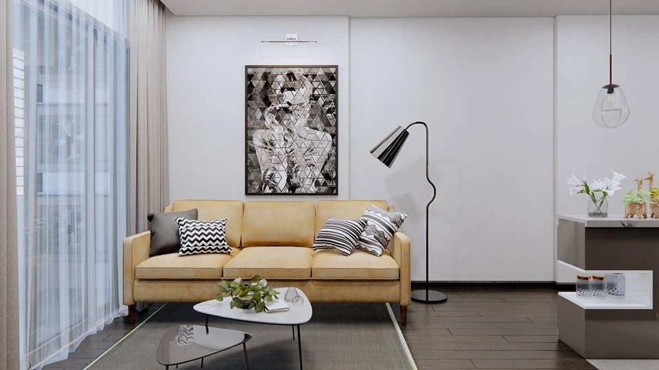 Living Room - Dining Room 3D Model Free Download SketchUp Enscape Modern ID 218000115 (Dinh Tu Vu)