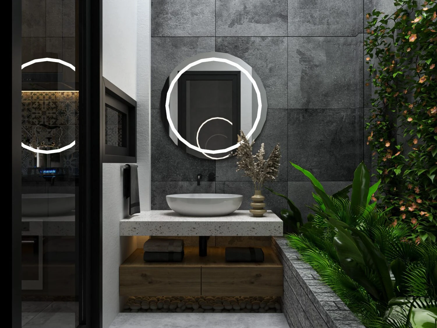 SketchUp Free Living Room - Dining Room 3D Model Free Download SketchUp Vray Modern ID 218000175 (Cao Ba Trinh)