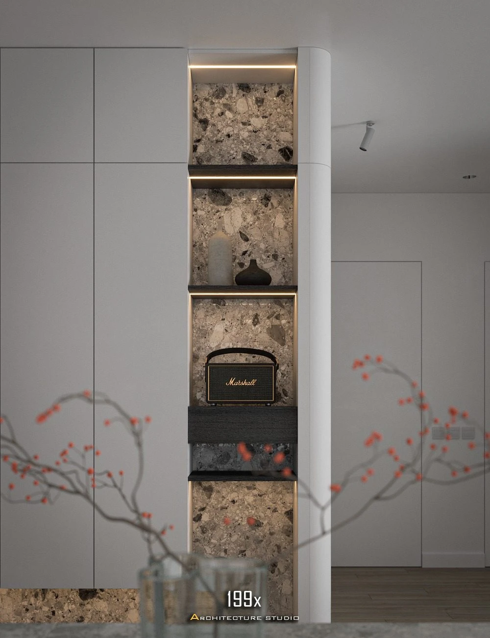 Living Room - Dining Room 3D Model Free Download SketchUp Vray Modern ID 218000205 (My Hong Vu)