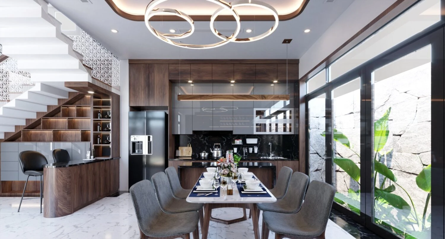 Living Room - Dining Room Download SketchUp Models Modern Free ID 218000146 (Tuyet Nhung)