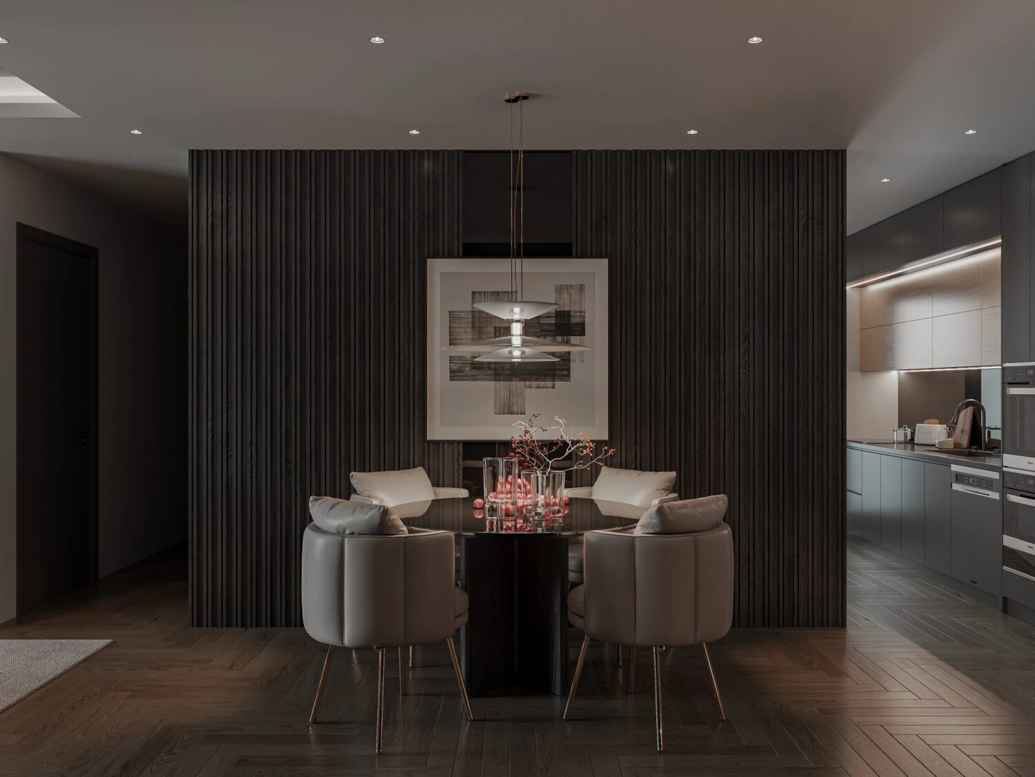 Living Room - Dining Room Free Download SketchUp Models Vantage Modern ID 218000187 (Le Manh Tien)