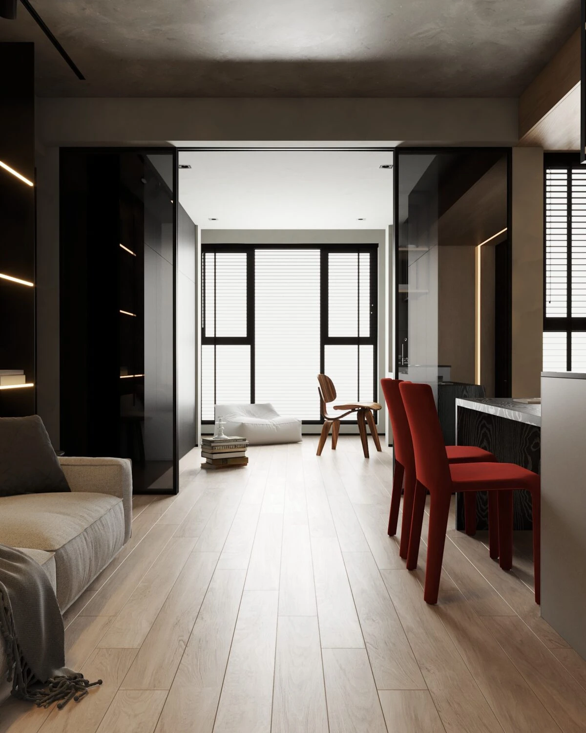 SketchUp Free Living Room - Dining Room Free Download SketchUp Models Vray Modern ID 218000157 (Dinh Thanh)