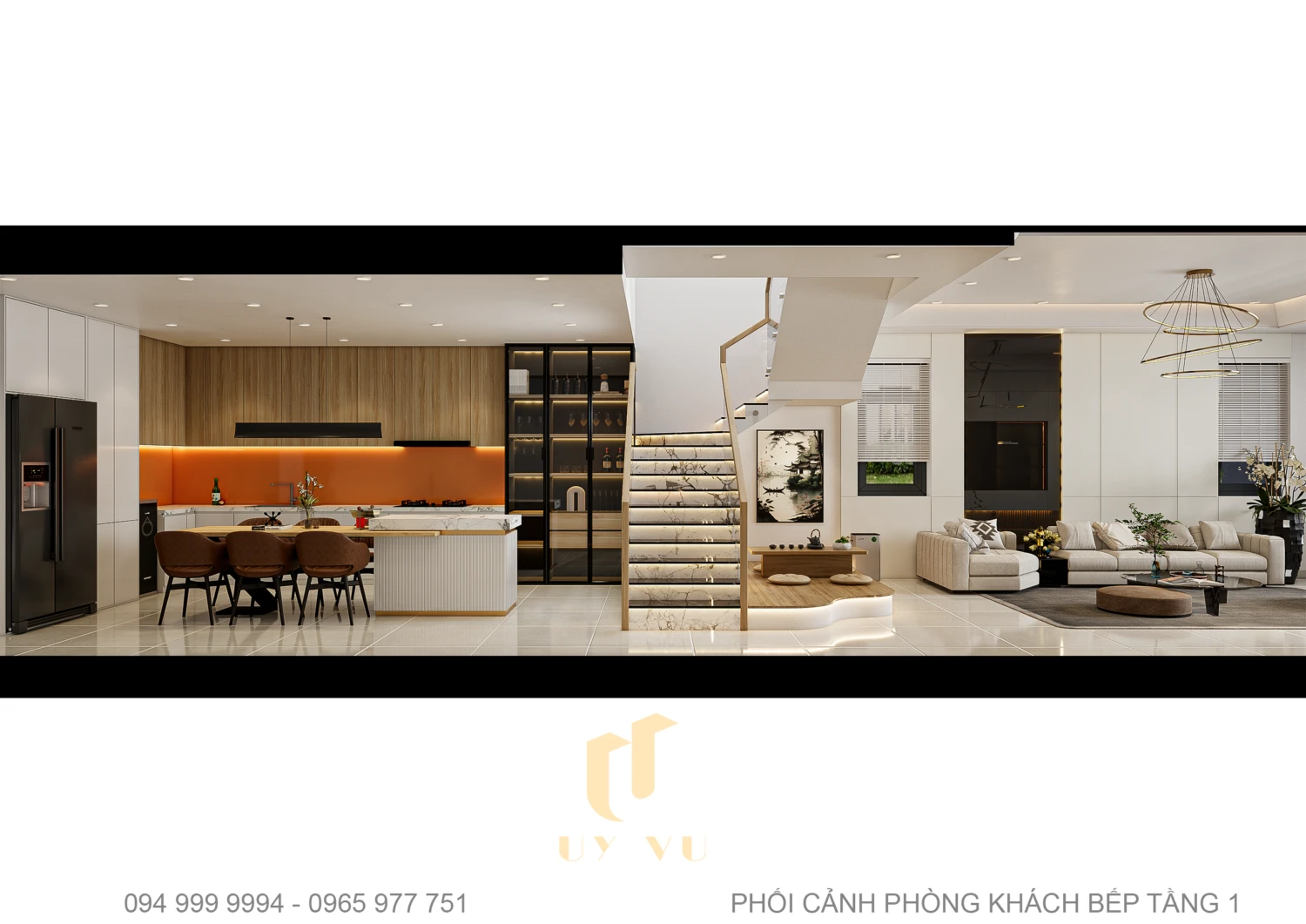 Living Room - Dining Room Modern Enscape 3D Model Free Download SketchUp ID 218000185 (Pham Minh Quang)