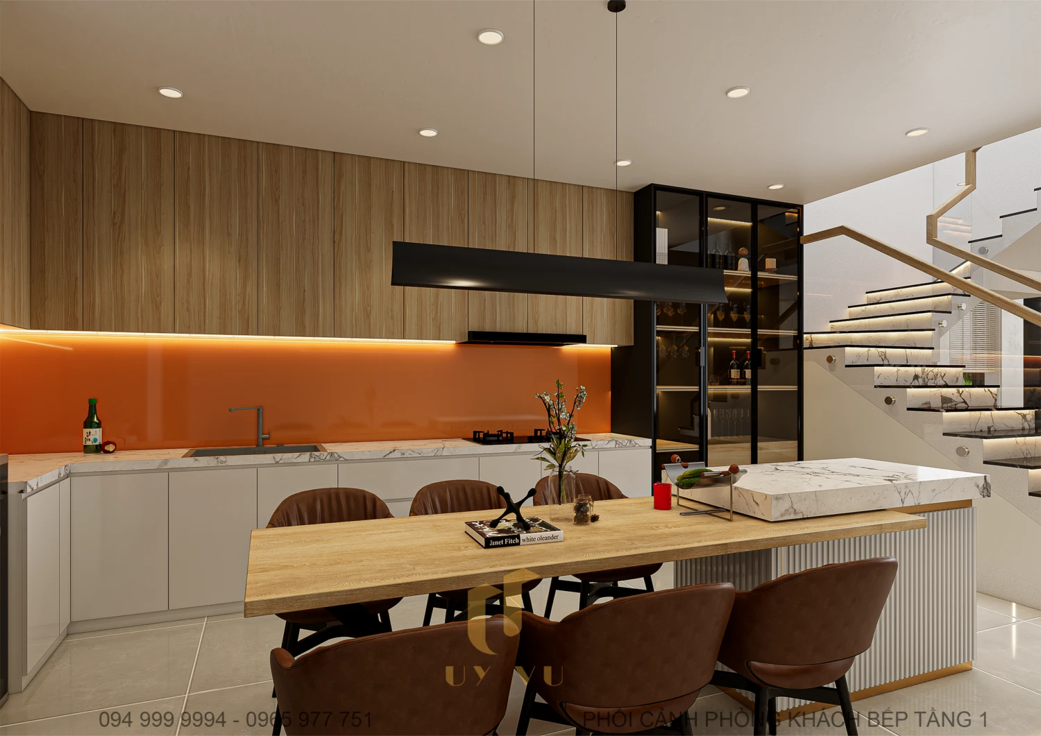 Living Room - Dining Room Modern Enscape 3D Model Free Download SketchUp ID 218000185 (Pham Minh Quang)