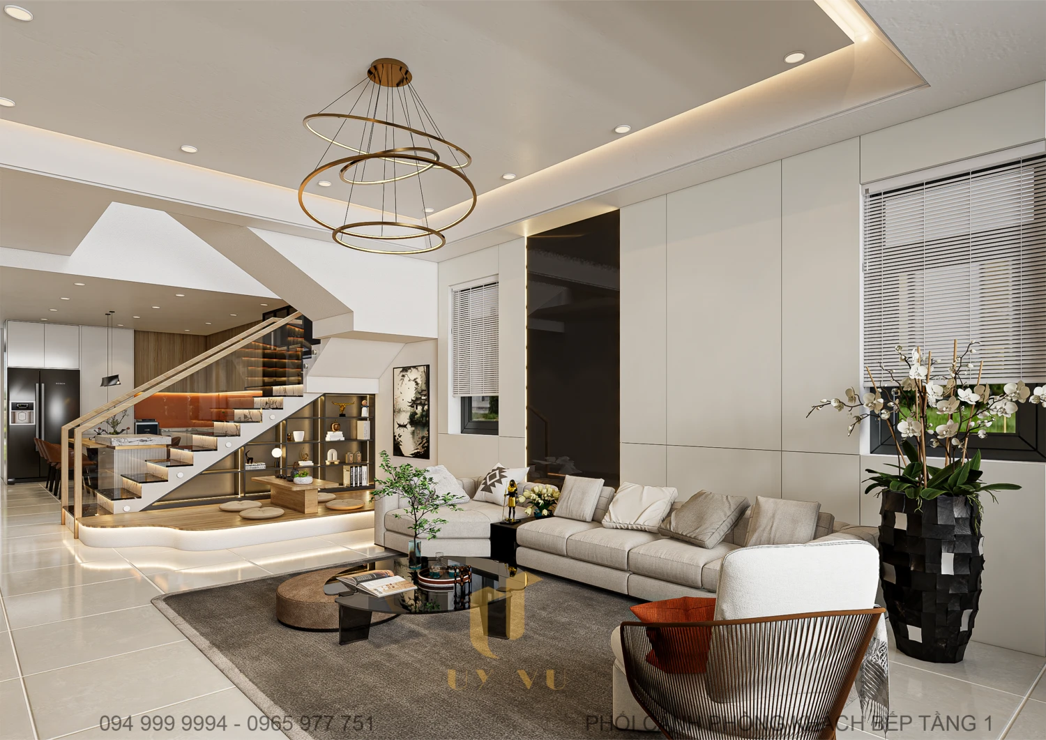 Living Room - Dining Room Modern Enscape 3D Model Free Download SketchUp ID 218000185 (Pham Minh Quang)