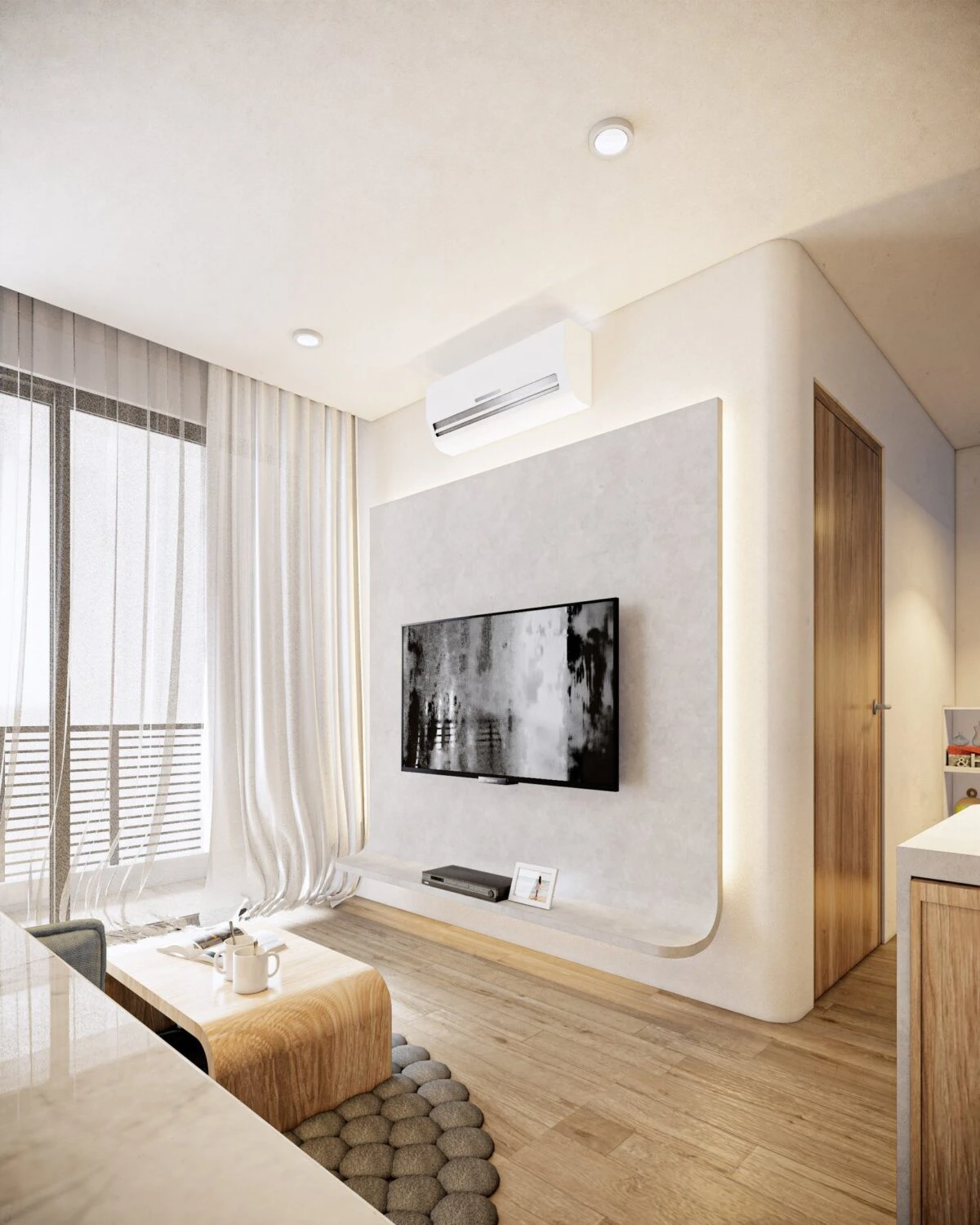 Living Room - Dining Room Modern Enscape Free Download SketchUp Models ID 218000167 (Mai Duy Tuyen)