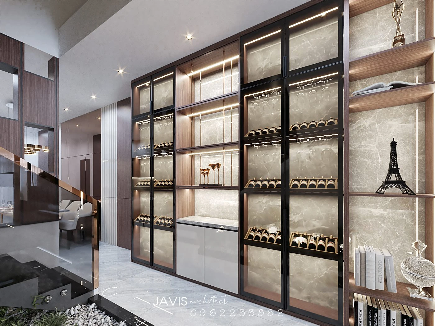 SketchUp Free Living Room - Dining Room Modern Enscape Free Download SketchUp Models ID 218000197 (Hoang Thang)