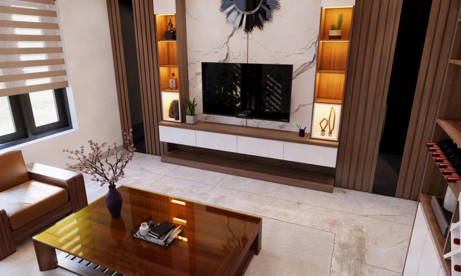 Living Room - Dining Room Modern Enscape SketchUp Model Download Free ID 218000149 (Nguyen Tuan Viet)