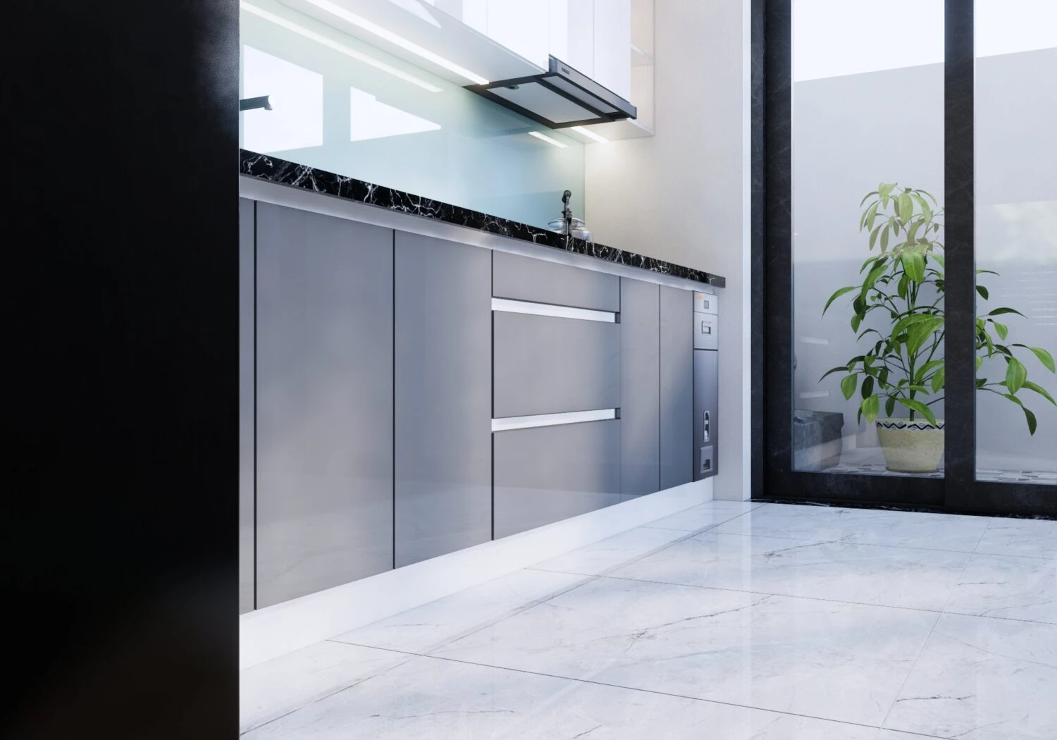 Living Room - Dining Room Modern Enscape SketchUp Model Download Free ID 218000149 (Nguyen Tuan Viet)