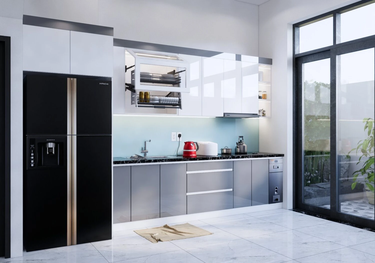 Living Room - Dining Room Modern Enscape SketchUp Model Download Free ID 218000149 (Nguyen Tuan Viet)