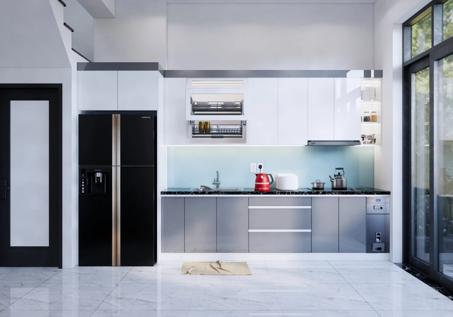 Living Room - Dining Room Modern Enscape SketchUp Model Download Free ID 218000149 (Nguyen Tuan Viet)