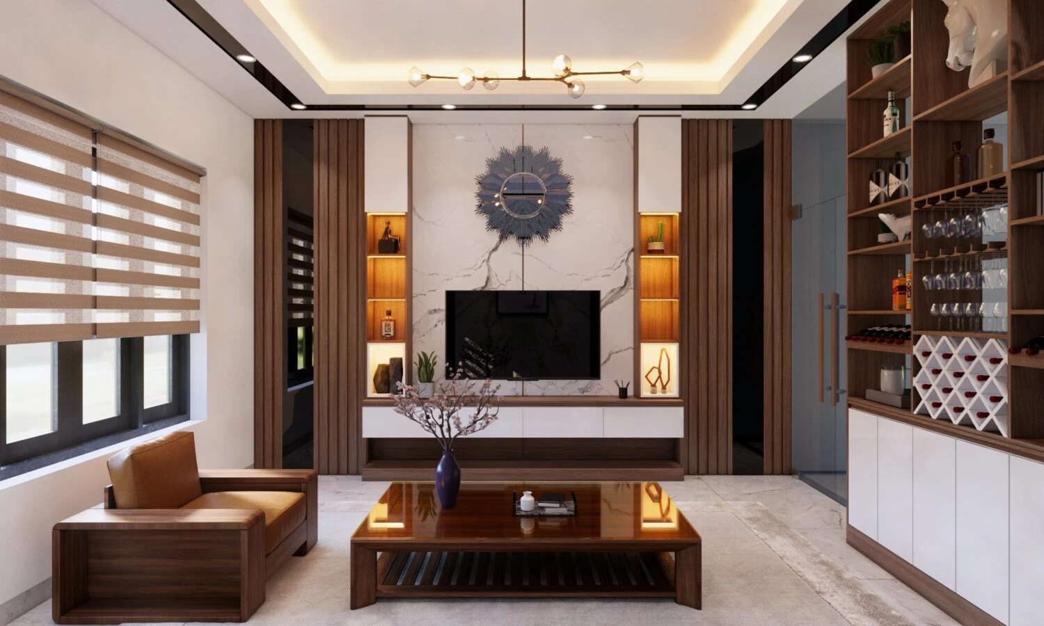 Living Room - Dining Room Modern Enscape SketchUp Model Download Free ID 218000149 (Nguyen Tuan Viet)