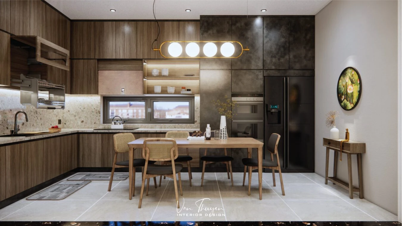 Living Room - Dining Room Modern Enscape SketchUp Model Free Download ID 218000131 (Le Nguyen Van Thuyen)