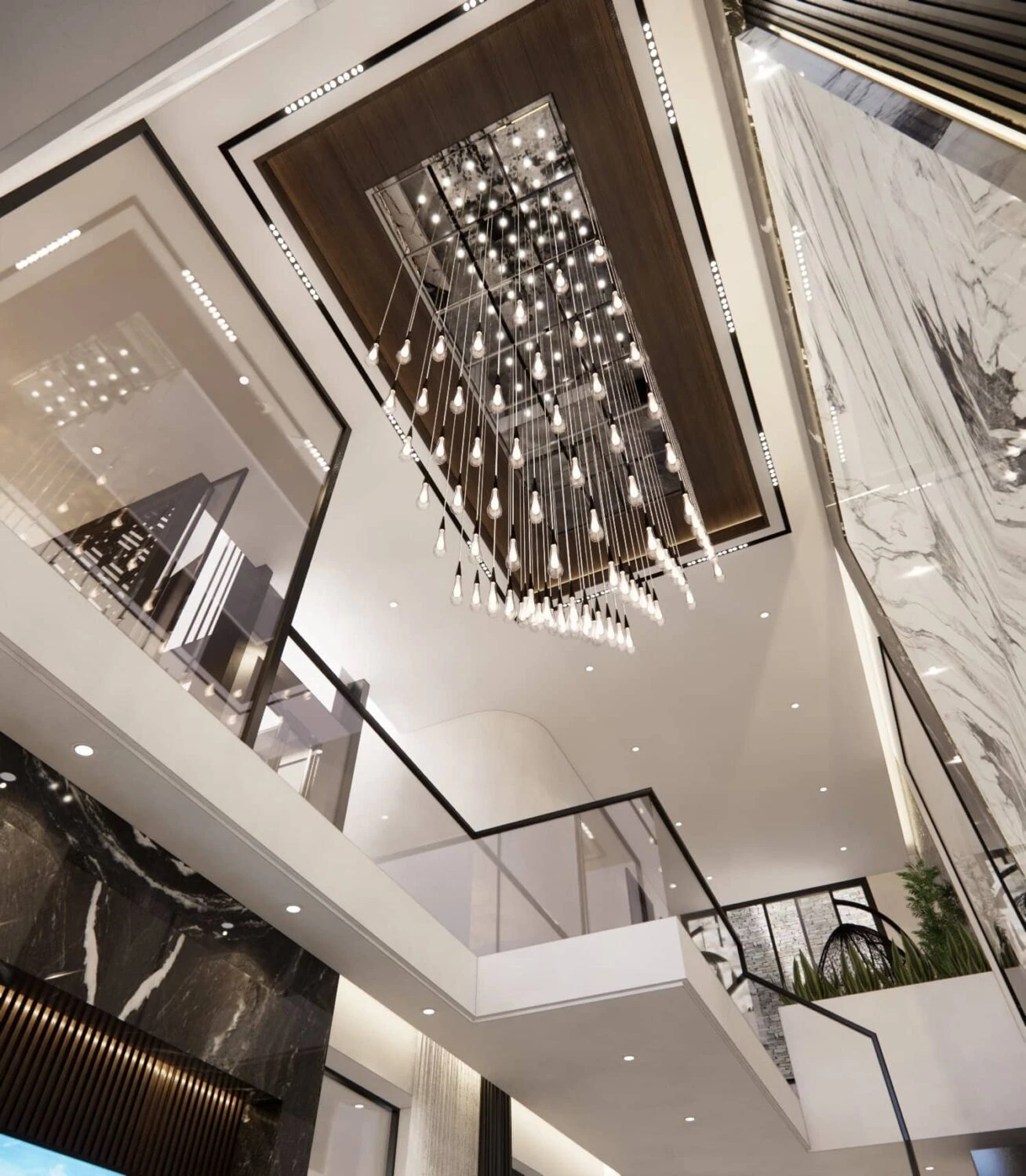 Living Room - Dining Room Modern Enscape SketchUp Model Free Download ID 218000143 (Trung Kien)