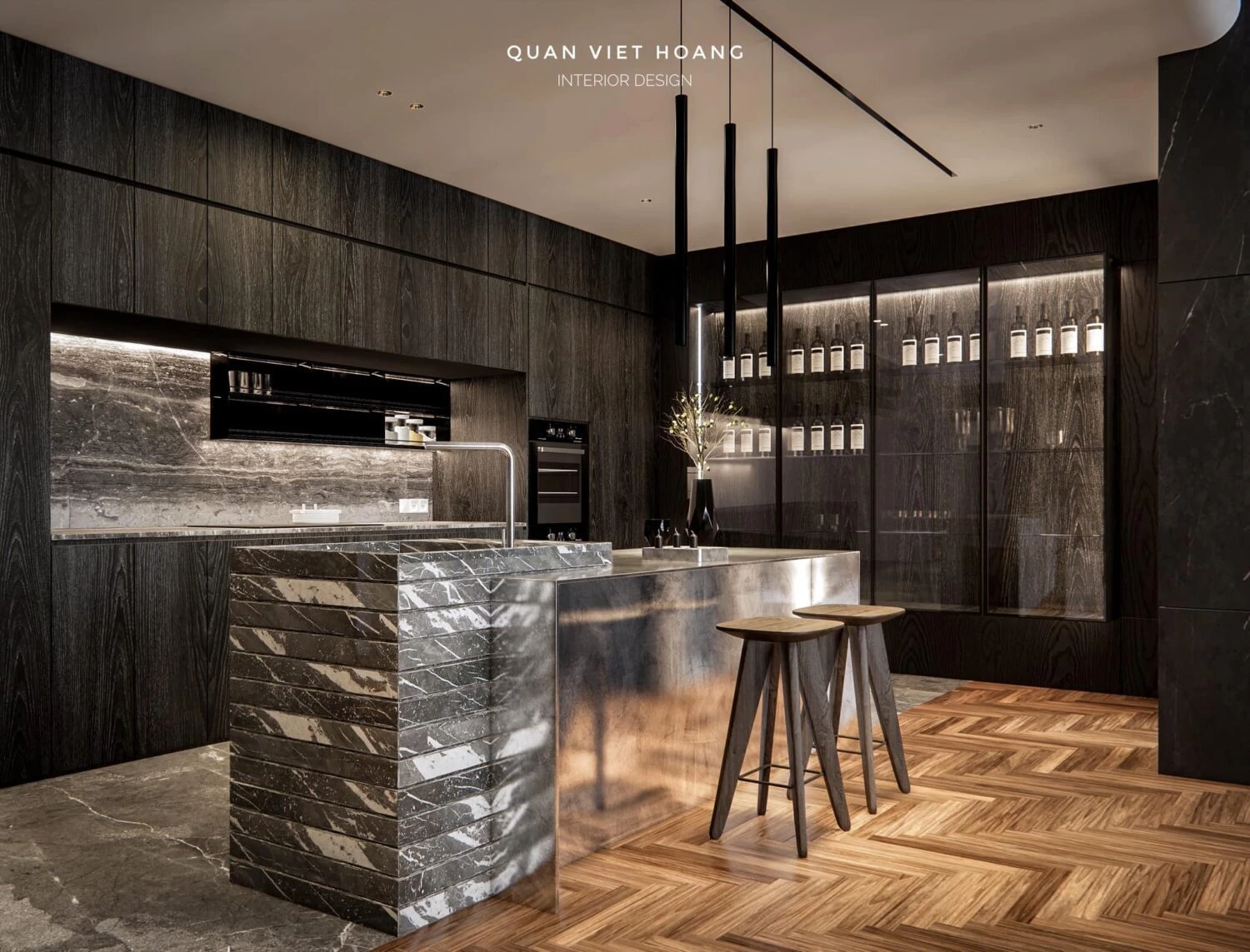 Living Room - Dining Room Modern Enscape SketchUp Model Free Download ID 218000191 (Quan Viet Hoang)