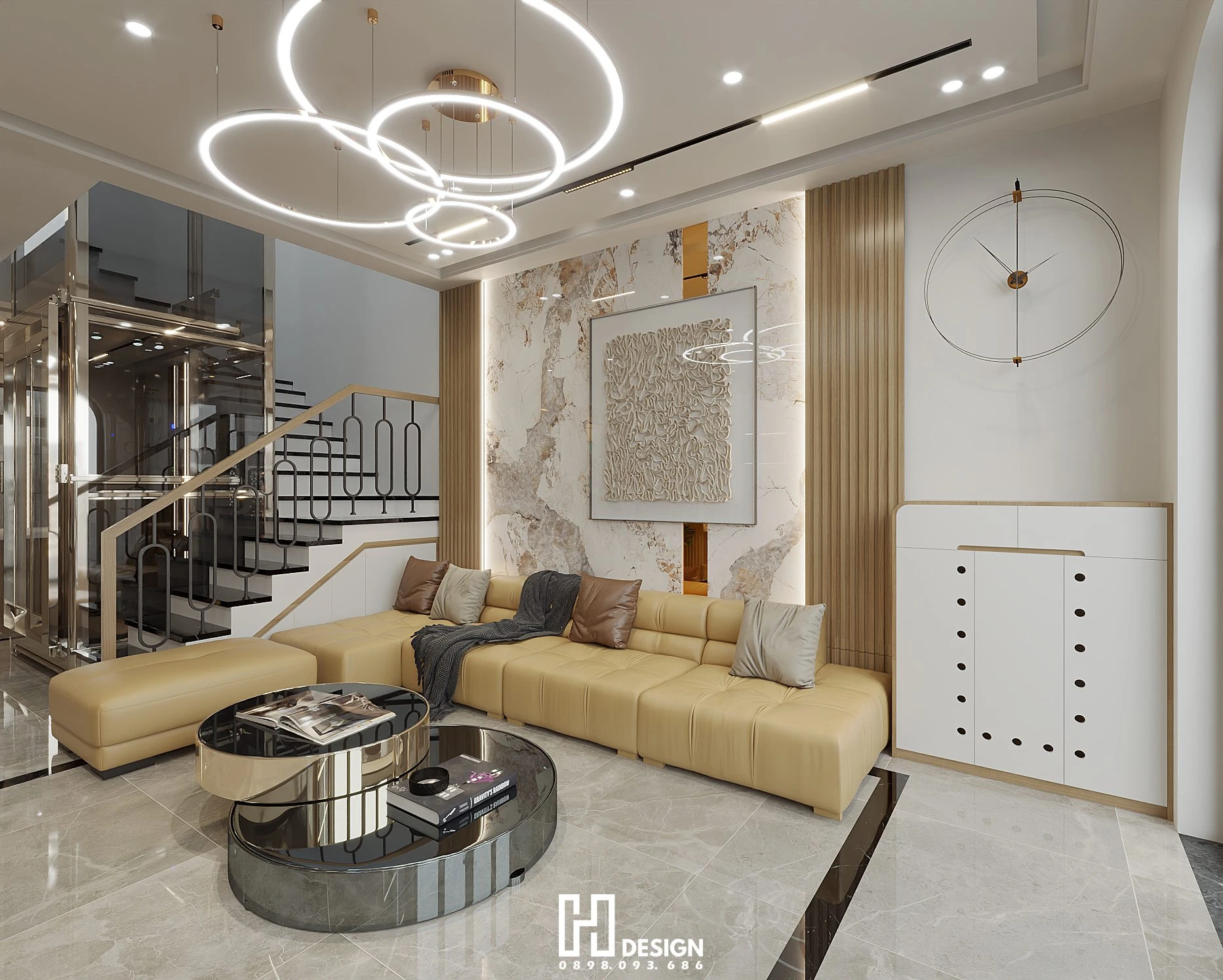 Living Room - Dining Room Modern SketchUp Model Free Download ID 218000233 (Hoang)