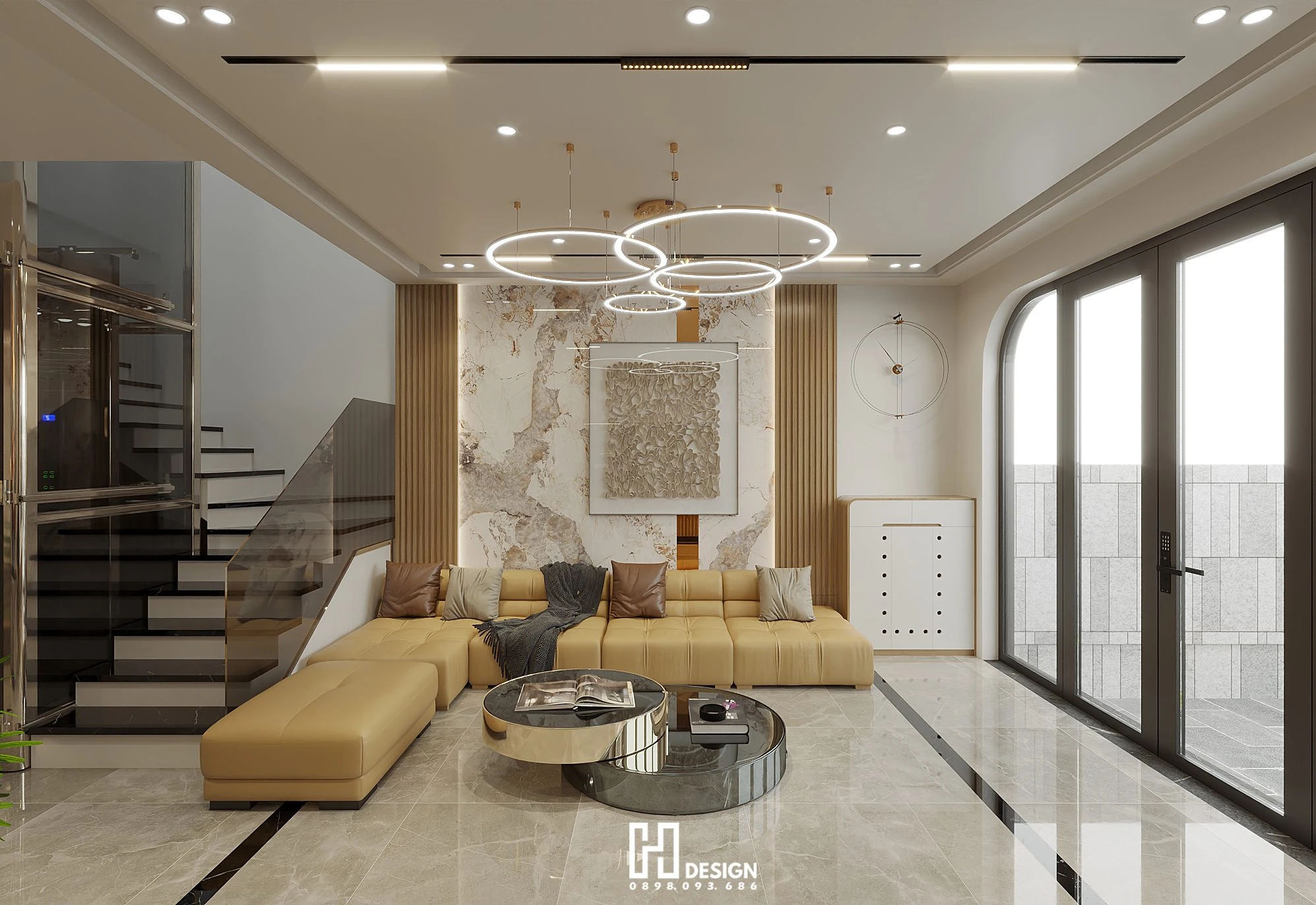 Living Room - Dining Room Modern SketchUp Model Free Download ID 218000233 (Hoang)