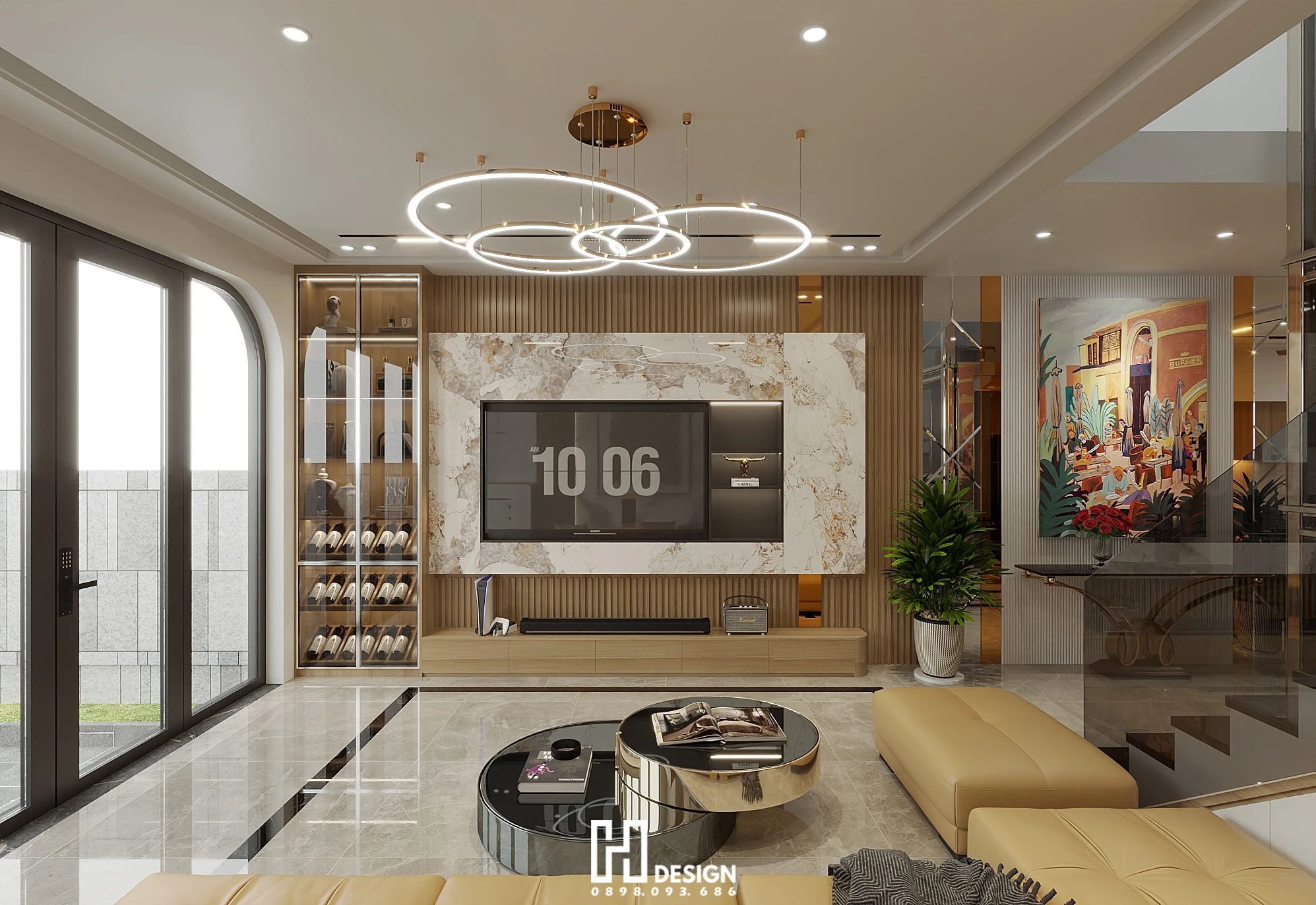 Living Room - Dining Room Modern SketchUp Model Free Download ID 218000233 (Hoang)