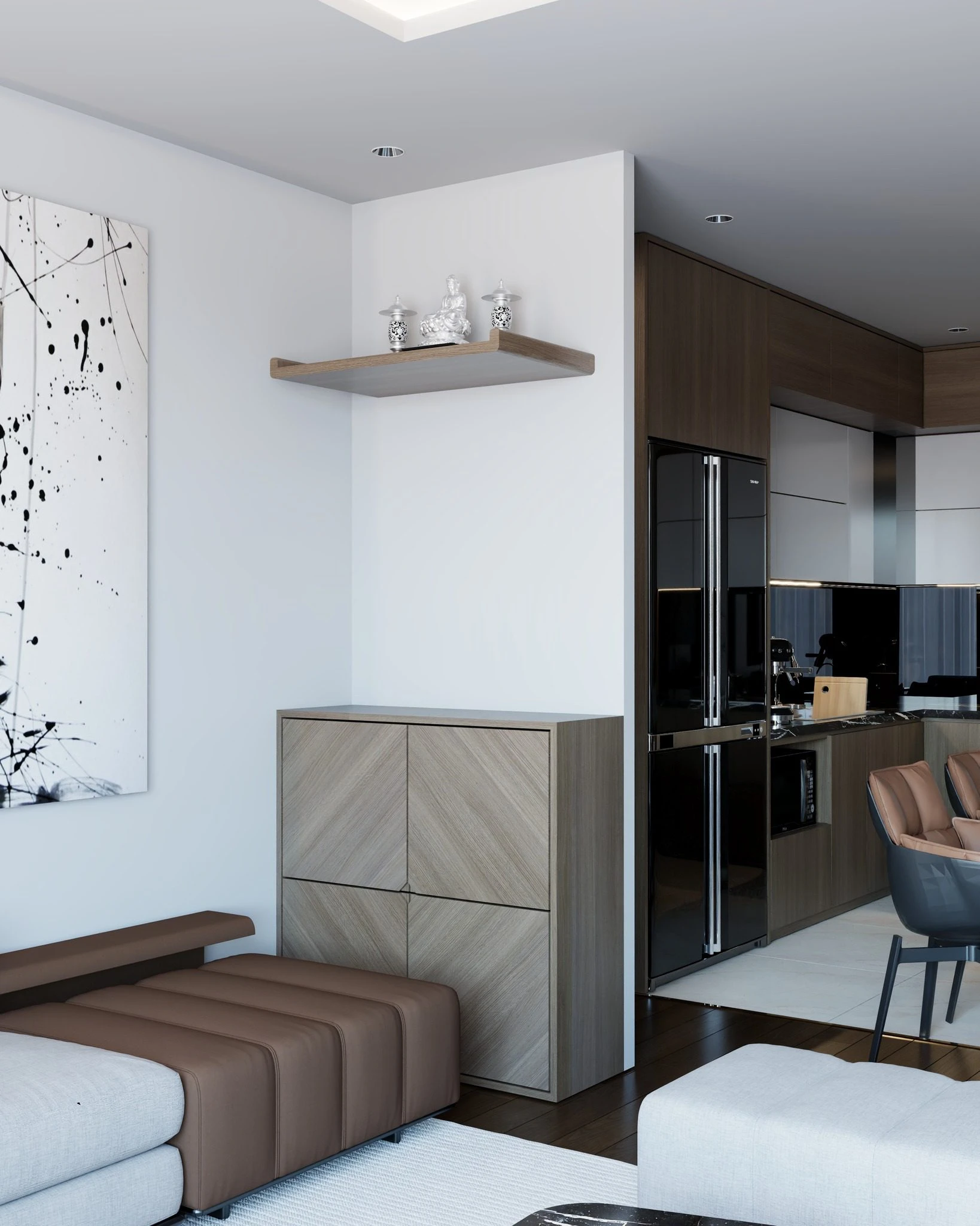 SketchUp Free Living Room - Dining Room Modern Vantage SketchUp Model Download Free ID 218000209 (Hung Duong Do)