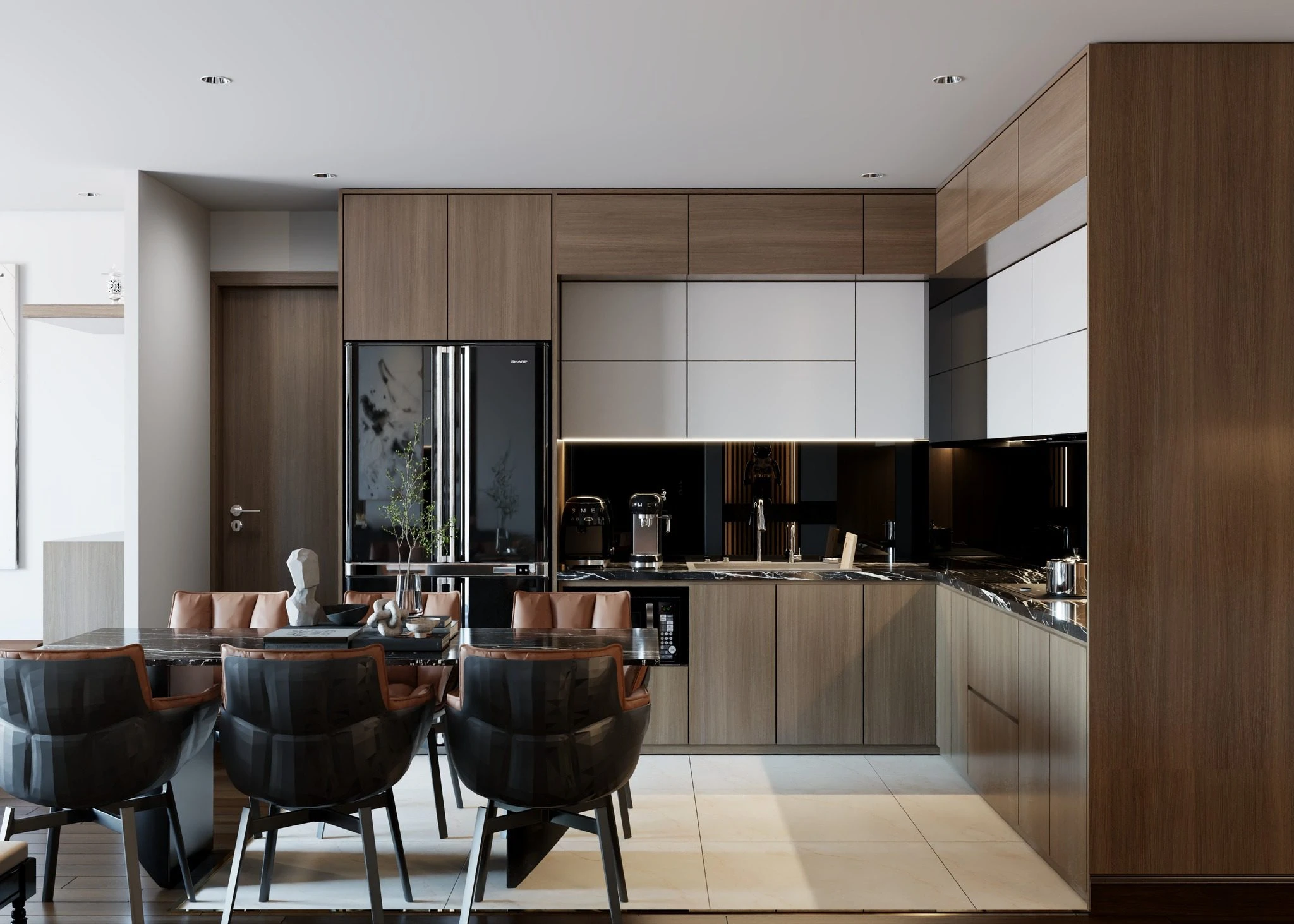 SketchUp Free Living Room - Dining Room Modern Vantage SketchUp Model Download Free ID 218000209 (Hung Duong Do)