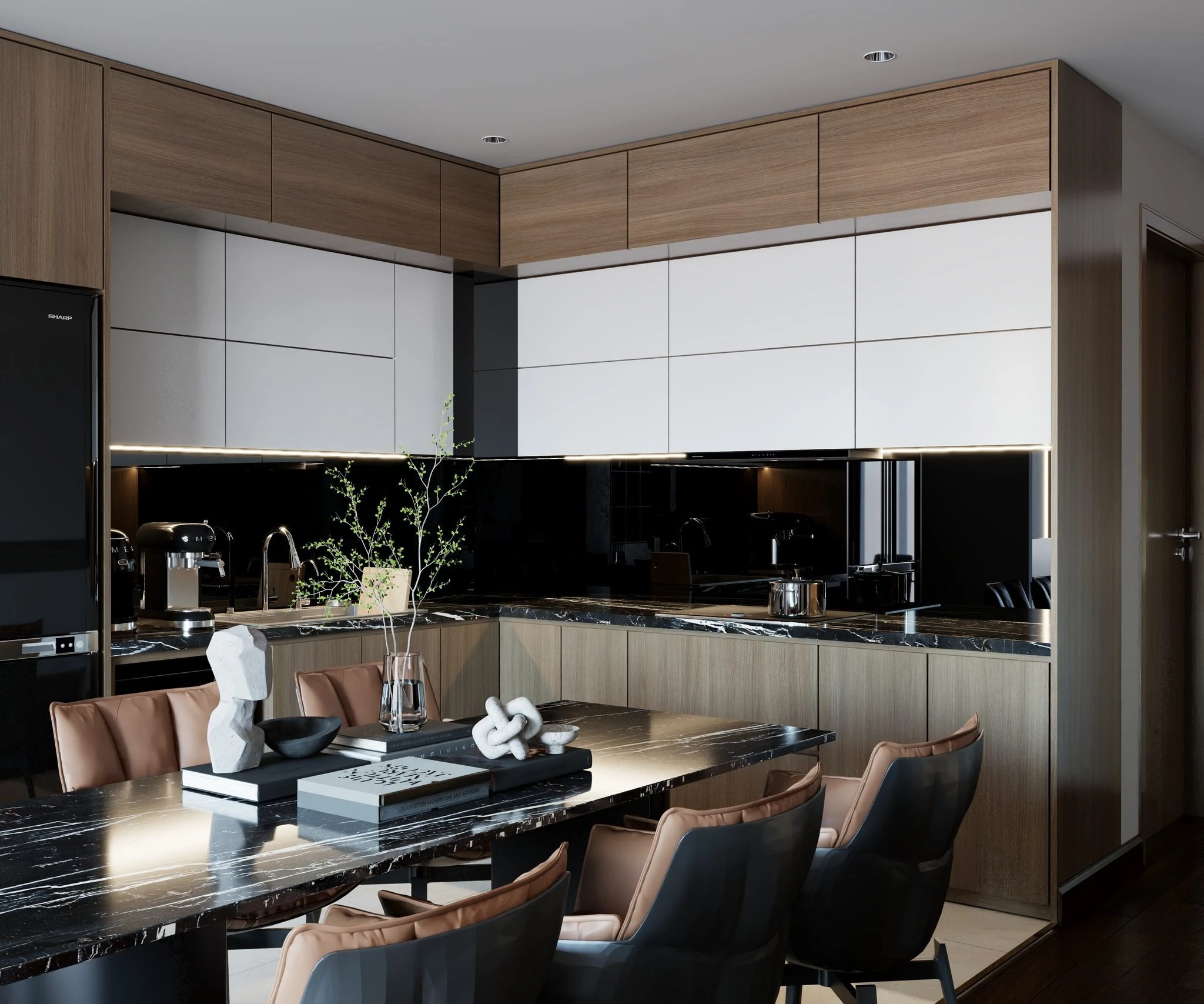 SketchUp Free Living Room - Dining Room Modern Vantage SketchUp Model Download Free ID 218000209 (Hung Duong Do)