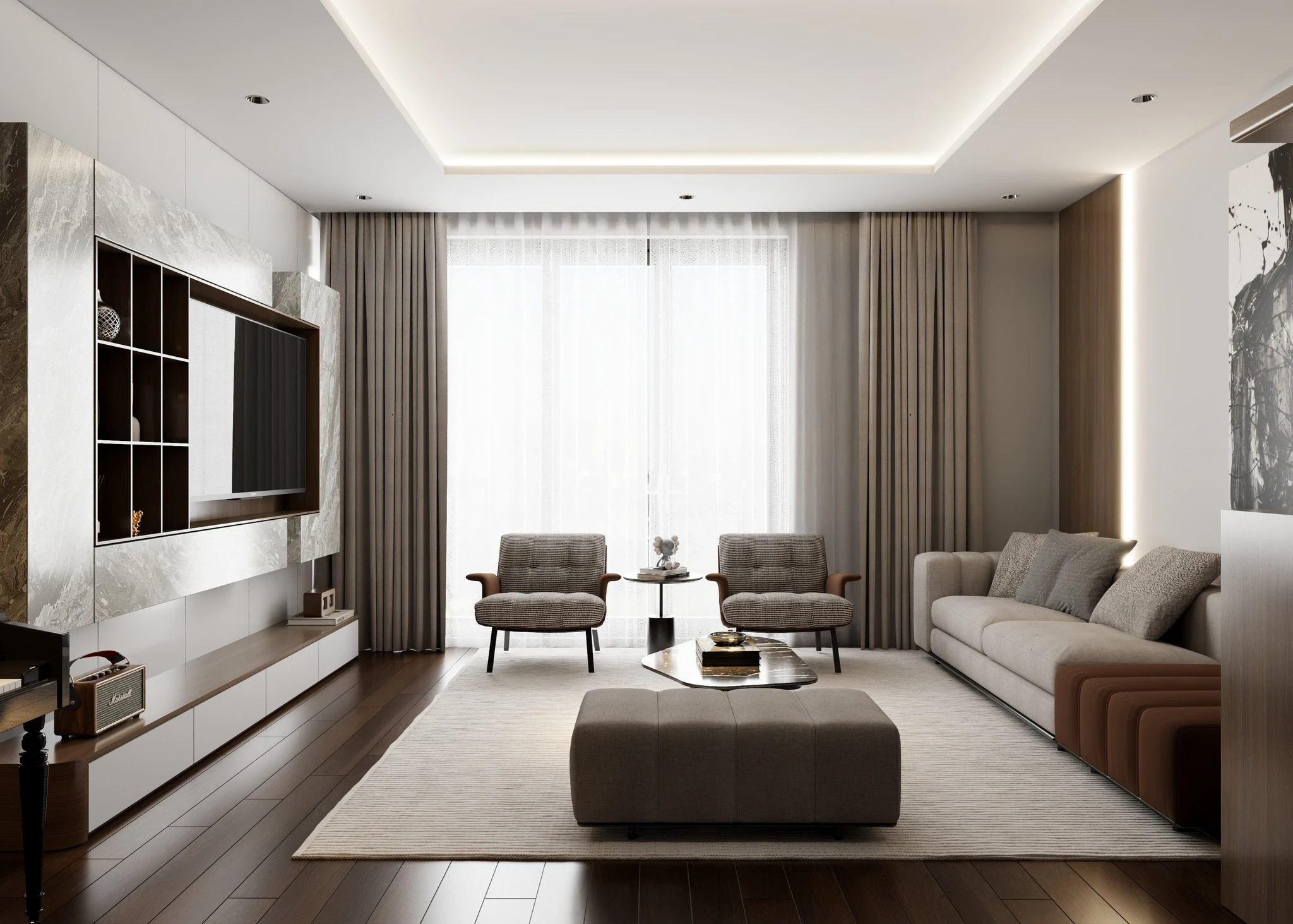 SketchUp Free Living Room - Dining Room Modern Vantage SketchUp Model Download Free ID 218000209 (Hung Duong Do)