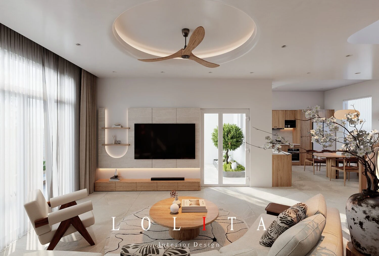 Living Room - Dining Room Modern Vantage SketchUp Model Free Download ID 218000203 (Thanh Cong)