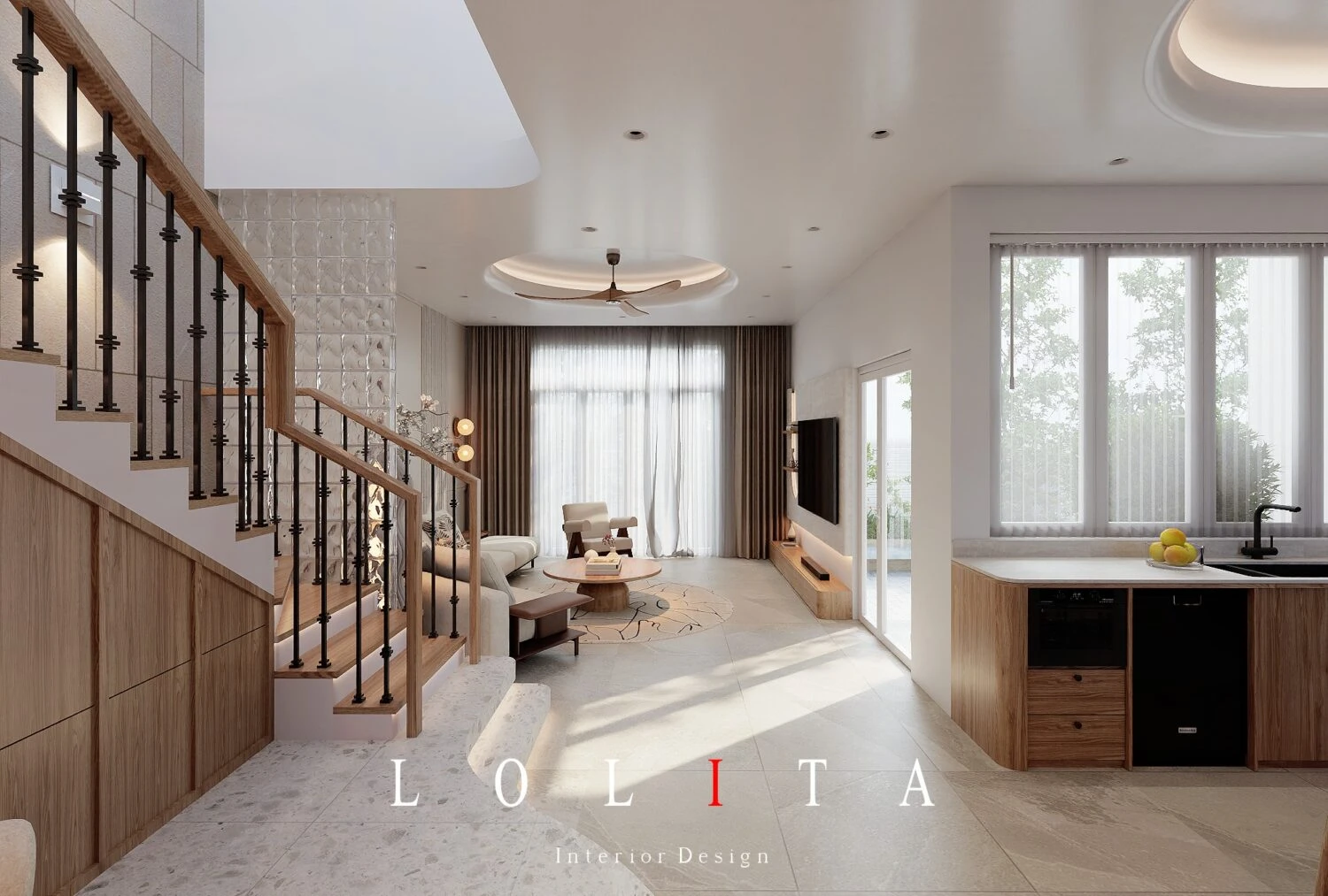 Living Room - Dining Room Modern Vantage SketchUp Model Free Download ID 218000203 (Thanh Cong)