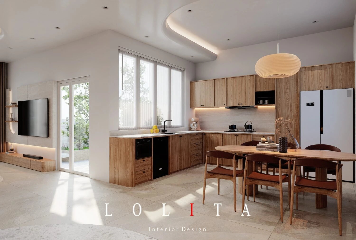 Living Room - Dining Room Modern Vantage SketchUp Model Free Download ID 218000203 (Thanh Cong)