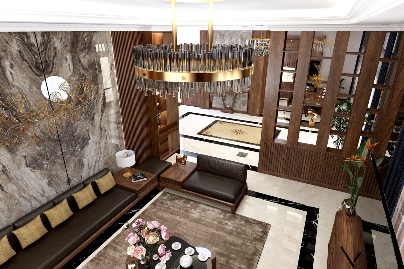 Living Room - Dining Room Modern Vray 3D Model Free Download SketchUp ID 218000125 (AnNa Nguyen)