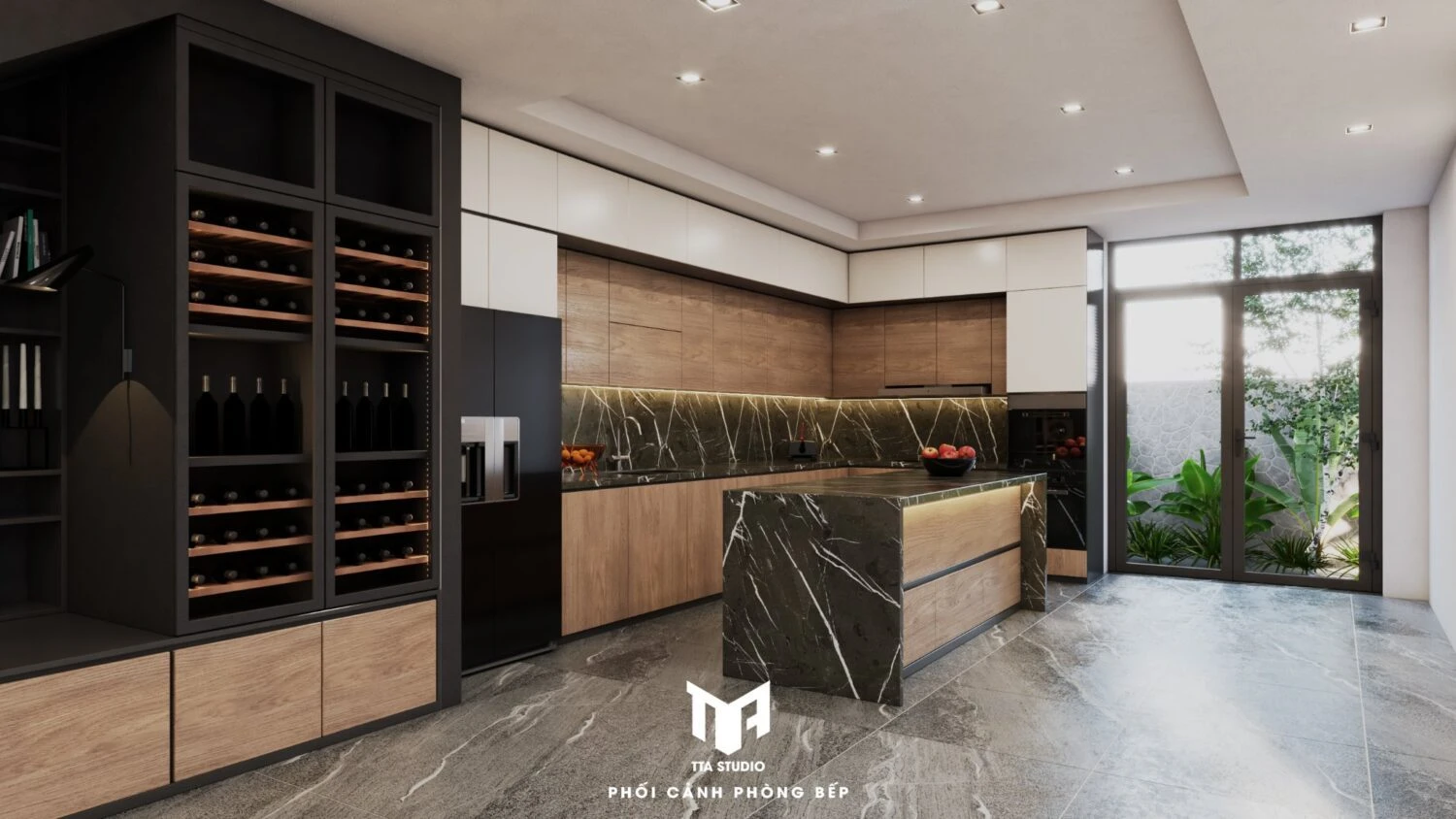 Living Room - Dining Room Modern Vray Free Download SketchUp Models ID 218000137 (Tran Tuan Anh)