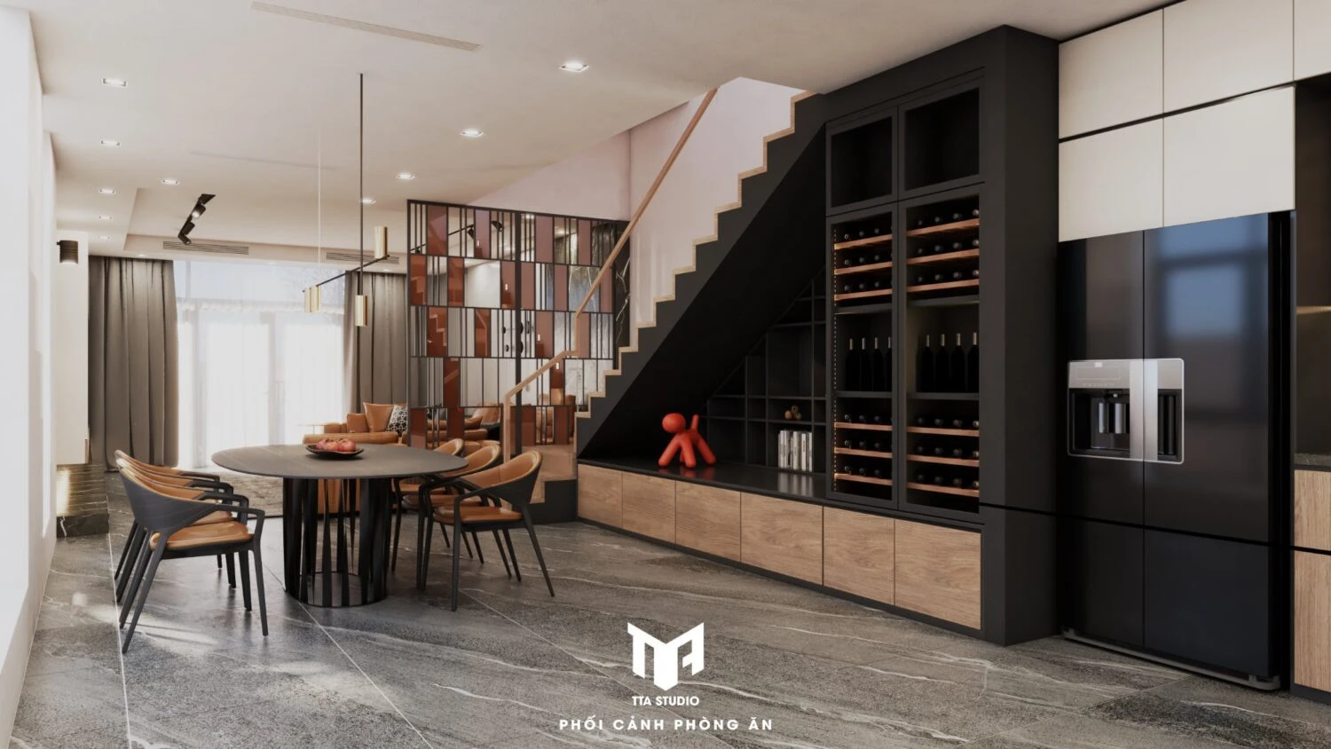 Living Room - Dining Room Modern Vray Free Download SketchUp Models ID 218000137 (Tran Tuan Anh)